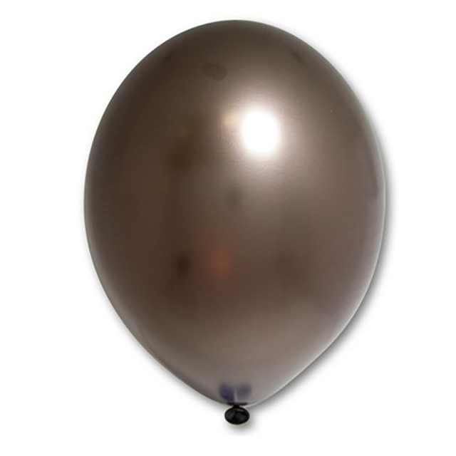 Воздушный шар коричневый металлик с гелием