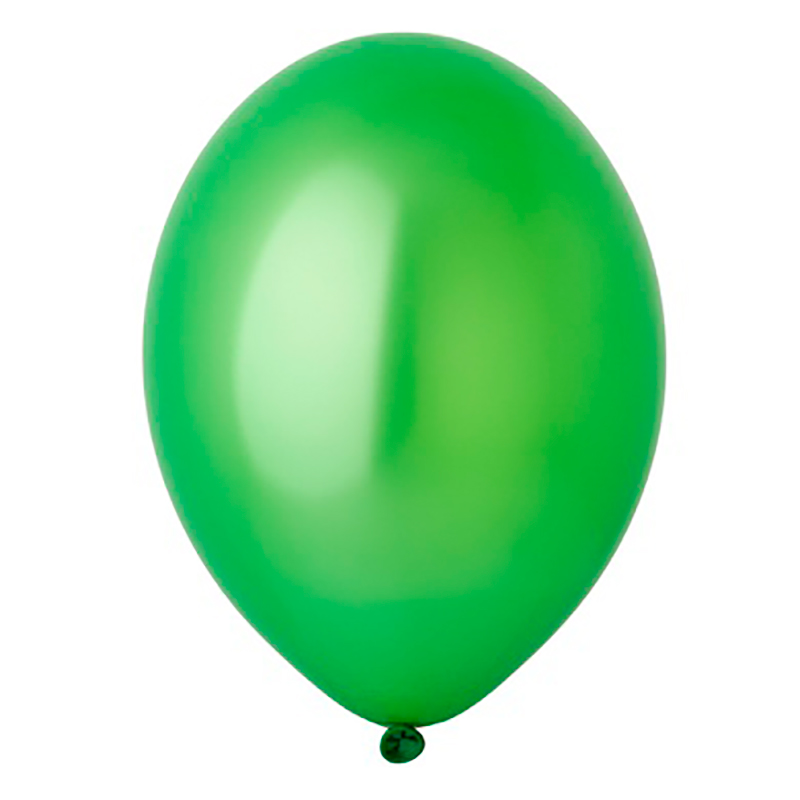 Воздушный шар лайм металлик с гелием - 1