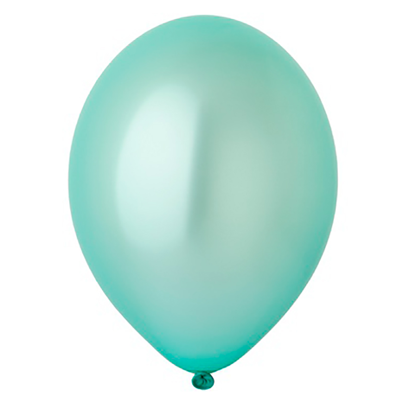 Воздушный шар мятный металлик с гелием - 1