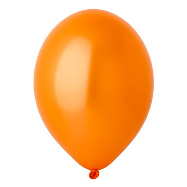 Воздушный шар оранжевый металлик с гелием