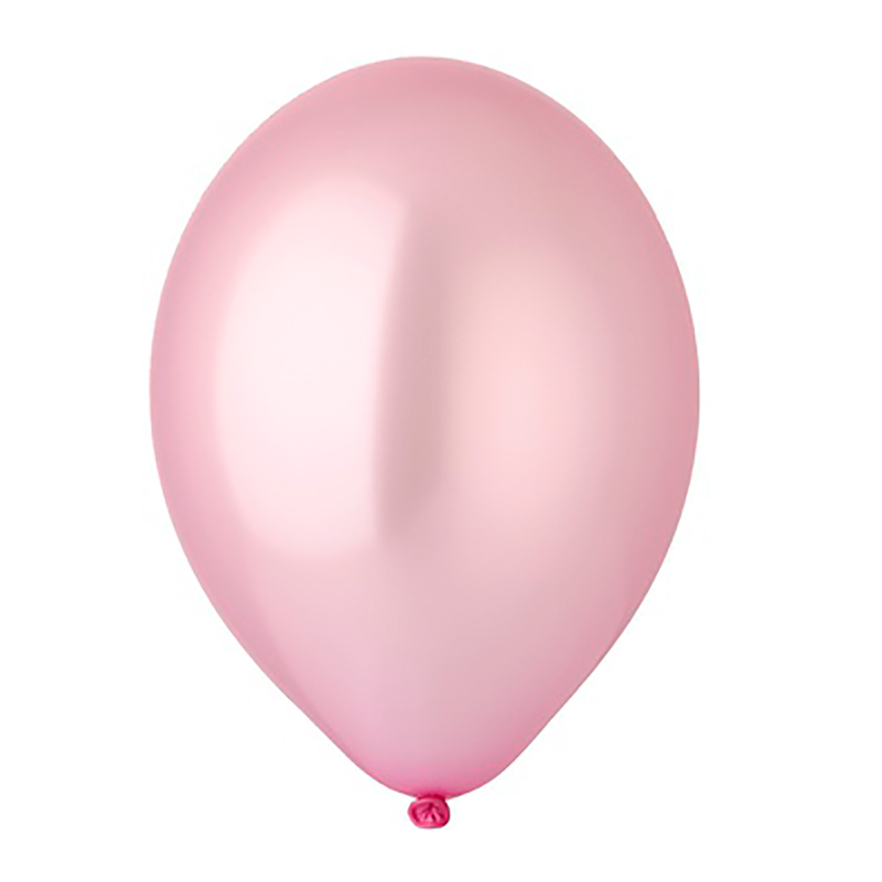Воздушный шар розовый металлик с гелием - 1102-0042