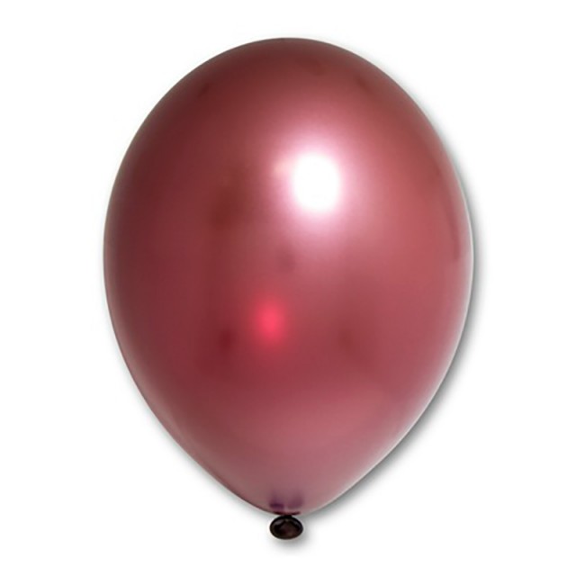 Воздушный шар рубиновый металлик с гелием