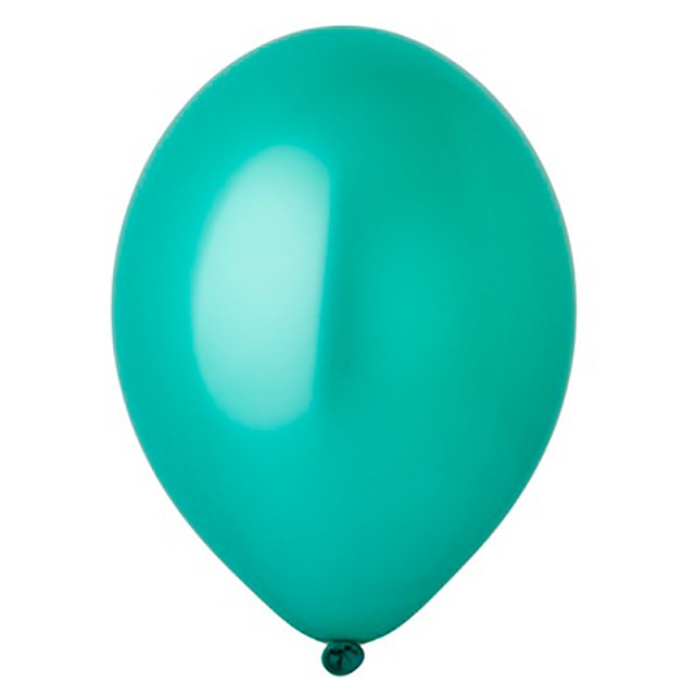 Воздушный шар зеленый металлик с гелием