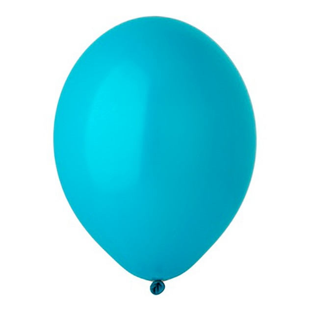Воздушный шар бирюзовый пастель с гелием - 1102-0012