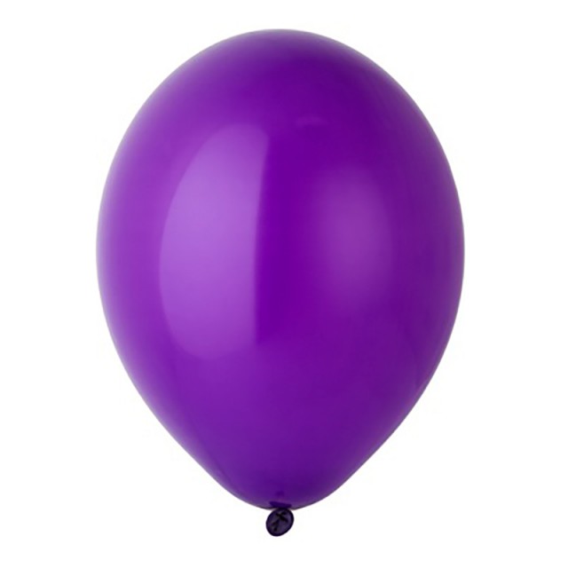 Воздушный шар фиолетовый (лиловый) пастель с гелием - 1102-1381