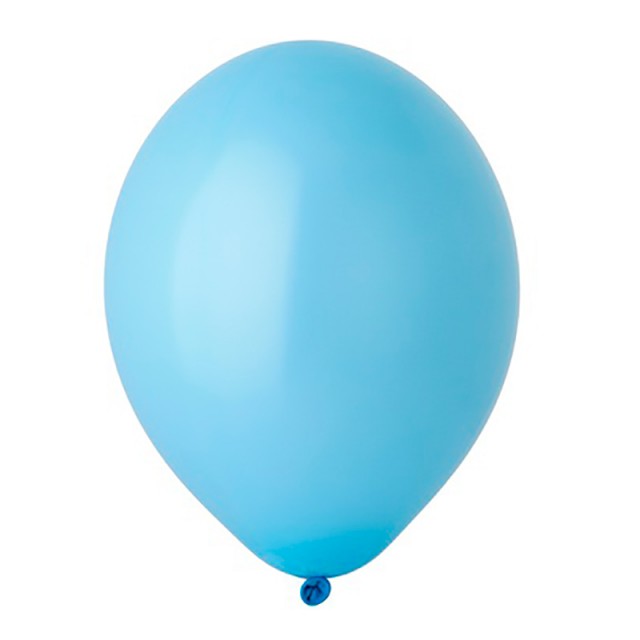Воздушный шар голубой пастель с гелием - 1102-0002