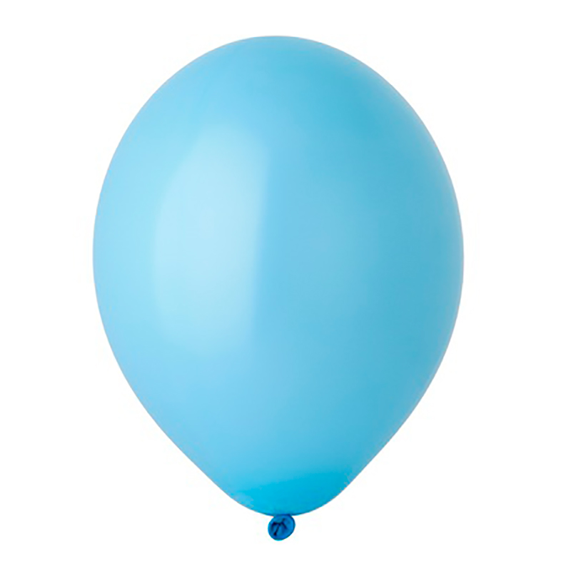 Воздушный шар голубой пастель с гелием - 1