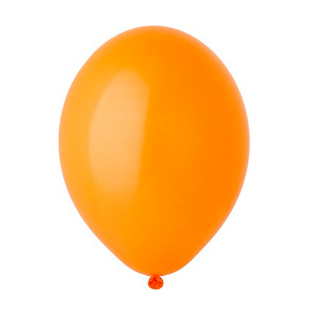 Воздушный шар оранжевый пастель с гелием