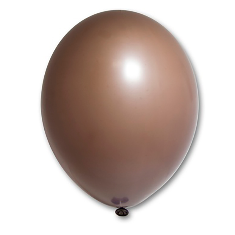 Воздушный шар шоколадно-коричневый пастель с гелием - 1