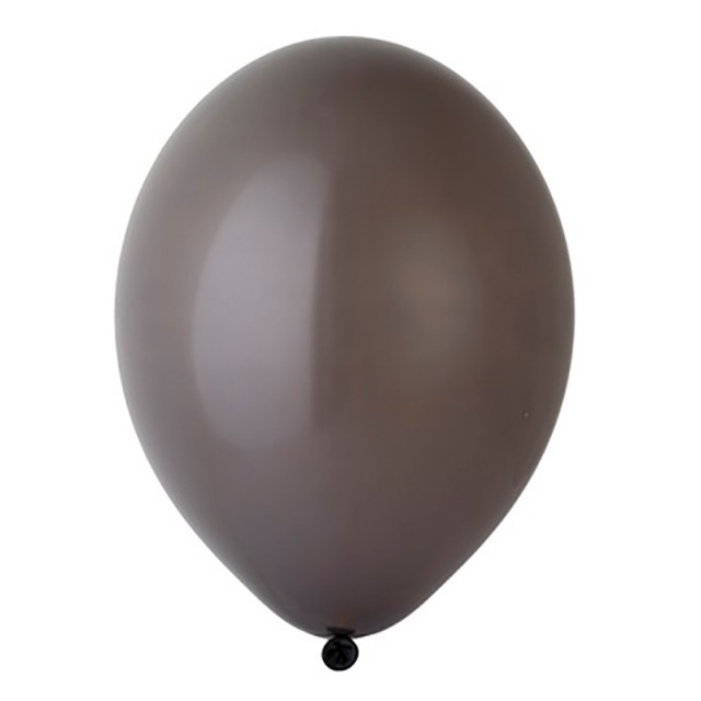 Воздушный шар темно-серый пастель с гелием