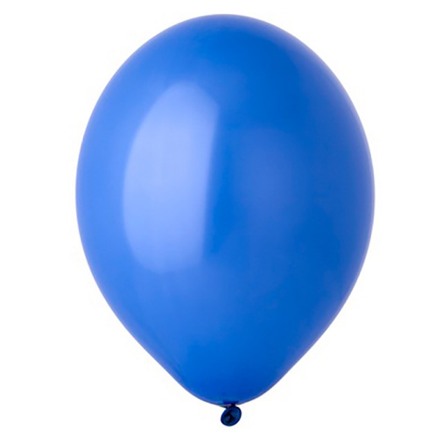 Воздушный шар васильково-синий пастель с гелием - 1102-0016