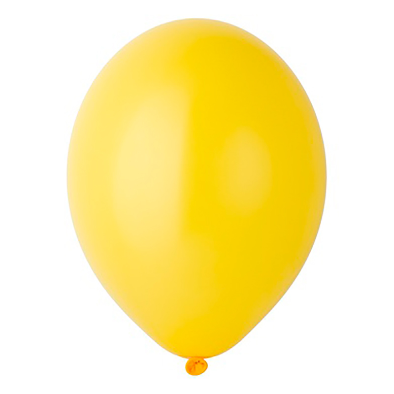 Воздушный шар  тёмно жёлтого цвета пастель с гелием - 1