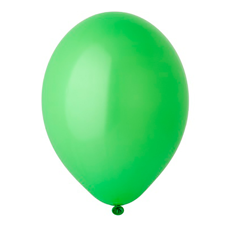 Воздушный шар зеленый лайм пастель с гелием - 1