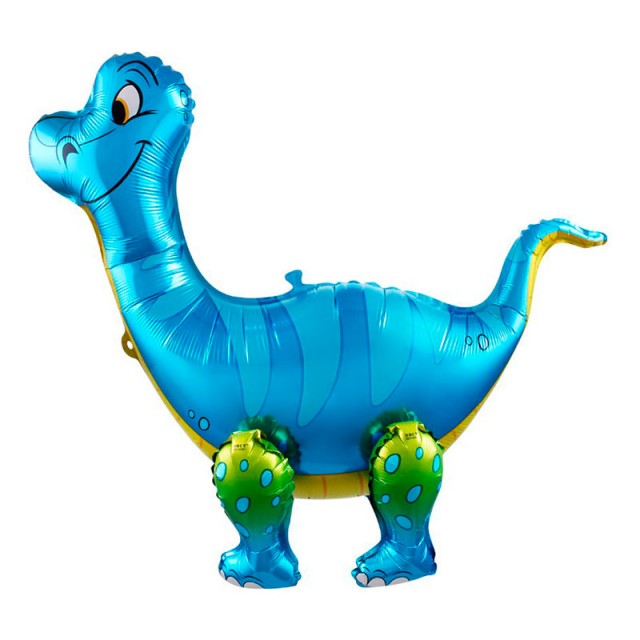 Ходячий шар динозавр Брахиозавр (синий) 64 см