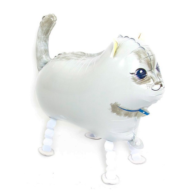 Ходячий шар Кошка (белая) 61 см