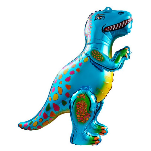 Ходячий шар динозавр Аллозавр (синий) 64 см